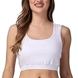 aryan hosiery Low Impact Cotton Sports Bra for Womens & Girls - Non-Padded-picture-42