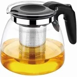 SARVYA SHOP Green Tea Strainer Glass Kettle Durable Borosilicate Glass Infuser,Perfect for Tea and Coffee Maker,Glass Teapot Kettle with Stainless Steel Infuser & Lid, (1000ml)-picture-20