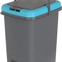 Sygnius 10 Ltr Plastic Press-Top, Step-On Push And Pedal Dustbin with Lid Garbage Bins for Home Office (Multicolor) (10L)-picture-28