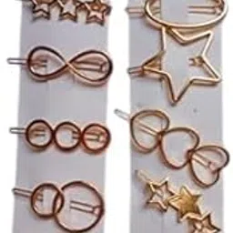 flybuy Gold hairclip-multi shape women hairpin-Hair Styling Tools-Ornament Accessories Korean Style kids hair pin (3 piece)-picture-42