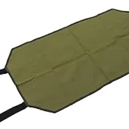 Firewood Carrier Bag Canvas Garden Fireplace Firewood Logging Large Canvas Firewood Carrier Log Bag For Garden Fireplace (Green)-image-0