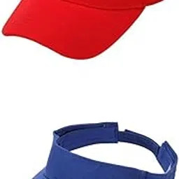 enakshi (label) Tennis Caps Red+Blue|Clothing, Shoes & Accessories | Womens Accessories | Hats image 1