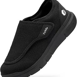 fitville Diabetic Shoes for Men Extra Wide Slip-on Shoes for Swollen Feet Adjustable Walking Shoes for Elderly Foot Pain Relief Neuropathy - EasyTop Wings-picture-14