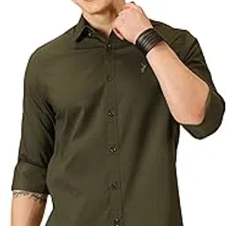 thomas scott Mens | Full Sleeve | Solid | Slim Fit | 100% Cotton | Button Down Collar | Shirts-picture-43