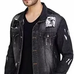 arbia funki Men's Classic Denim Jacket-picture-17