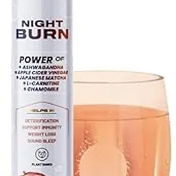 GOODVEDA Night Burn With Apple Cider Vinegar Tablet,Japanese Matcha + L- Carnitine,Helps In Detox,Weight Management And Immunity Boost (15 Count (Pack Of 1)),15 Capsule-image-3