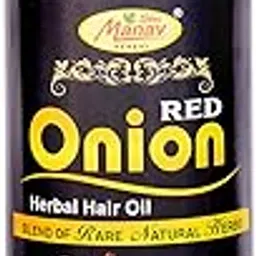 Shri Manav Herbal Khadi India || RED ONION HAIR OIL 200 ML - ANTI HAIR LOSS & HAIR GROWTH OIL WITH BLACK SEED, CURRY LEAF, HIBISCUS BHRINGRAJ & 29+ NATURAL OILS & EXTRACTS | BEST ANTI HAIR FALL OIL-image-15