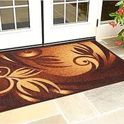 Kuber Industries Country Modern Door Mat/Floor Mat|Solid Print & Cotton Material|Water Absorbent & Easy to Wash|Size Large 71 X 47 Cm (Brown), Large Rectangle-picture-12