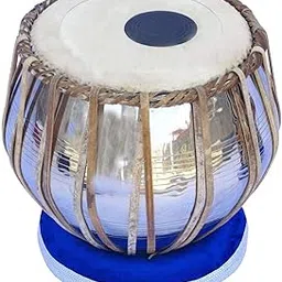SM'SAI MUSICALS Steel Tabla Handmade Duggi/Dugga with Cushion-picture-15