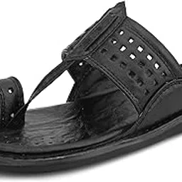 centrino Men's Slippers | Kolhapuri Style Chappals with Soft Cushioned Footbed | Comfortable & Durable | Traditional Yet Stylish Footwear for Men (9548)-picture-40