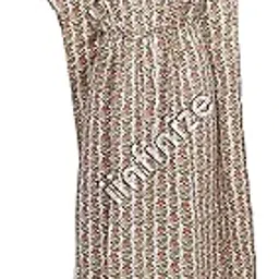 Kaftan Traditional Long Casual Dress Ankle Length Printed Floral Nighty Nightgown Comfortable Night Suit Multicolour-image-19
