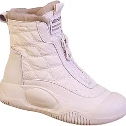 heavenglow Womens Winter Snow Boots Booties Keep Warm Shoes for Trekking Hiking Outdoor Beige EU 38-picture-49