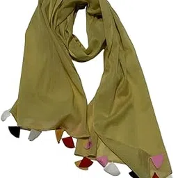 forever sira Olive Fabric Tassle Mulmul Cotton Scarf |Scarf For Women|Face Mask |UV Protection|100% Mulmul Cotton|Eco Friendly|Lightweight|Sustainable-picture-33