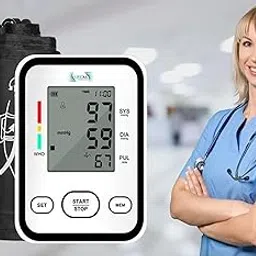 Fully Automatic Digital Blood Pressure Monitoring Device |BP Apparatus for Home | Portable LIFEKA Digital BP Check Machine for Hypertension & Managing Heart Health | Arm Circumference (22-42cm)-picture-60