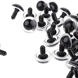 VISTORA 100 Pieces PP Clear Safety Eyes with Backs for Bear Doll DIY Craft 16mm-picture-12