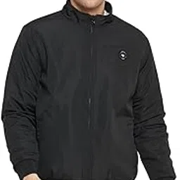 cantabil Black Solid Full Sleeves Mock Collar Regular Fit Reversible Men Casual Jacket | Casual Winter Jackets for Men | Mens Jackets for Winter Wear (P_MJKT00190_BLACK)-picture-13