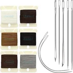Upholstery Repair Kit Waxed Leather Sewing Thread (8 Colors) & Heavy Duty Needles (11 PCS) for Leather, Canvas & Quilting Thread-picture-35
