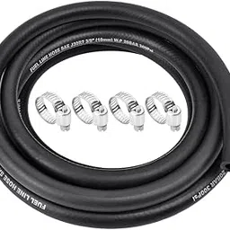 5/16 Inch ID Fuel Line Hose - 10FT Marine Grade Fuel Line with 4PCS Hose Clamps,300PSI High-Pressure Fuel Line for Automotive Fuel Systems Engines (5/16" ID)-picture-25