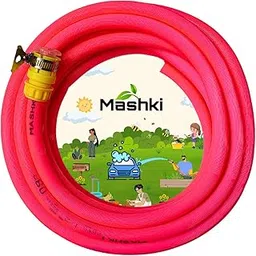 0.5" Double Layered Water Hose Pipe With Anit Leak Hose Tap Adapter (15 Meter (50 Feet))-picture-28