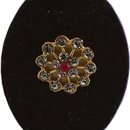 vidhya kangan Handmade Fancy Stone stud Work Saree pin Brooch for Women Jewellery Latest Stylish Crystal Unisex Floral Shape Brooch for Women/Girls (sku-bro2754)-picture-41