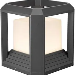 ALUCIFIC IP55 Cube gate Light 265MM Die-Casting Aluminium with PC Glass, B22 Holder. Suitable for Your Exterior Lighting. Made in India, Pack of 1-image-7