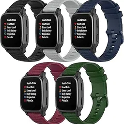 Band for Garmin Venu Sq, Soft Silicone Replacement Watch Band for Garmin Venu/Venu Sq/Venu Sq Music (No Tracker) image 1