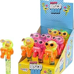Hoppin candy toy Lollipop Disco Man - Light-Up Spinning Lollipop Toy for Kids (3+ Years) | Flashing Lights & Sweet Pop | Fun Candy Toy Combo | Vegan-Friendly Party Favor-picture-25