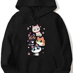 absolute defense Cat Hoodie Women Girl Causal Stylish Sweatshirt Latest Black Blue Maroon Pink Lavender Beige Brown 599 699 499 Under-picture-22