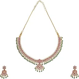 kushal's Fashion Jewellery Gold Polished Copper Antique Necklace for Women-picture-25