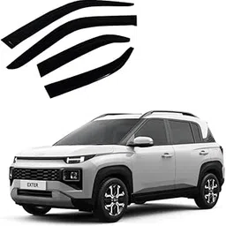 ROYALTECH Premium Non-Breakable Car Window Door Visor/Rain Guard/Wind Deflector Compatible for (Hyundai Exter (Set of 4))-picture-10