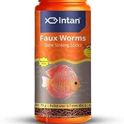 Intan Growel Faux Worm Sticks (0.7Mm X 3-4.5Mm Slow Sinking)|70Gm-Highly Nutritious Ornamental Fish Food for All-Discus, Loaches, Large Tetras & Small Cichlids-picture-13