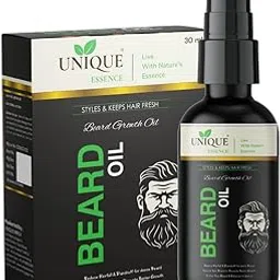 Unique Essence Beard Oil - 30 ml for faster beard growth and thicker looking beard | Natural Actives Only | No Harmful Chemicals-image-7