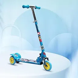 Sheldon Buzz Kick Bike for Kids 3 Years - Foldable Kids Scooter with PVC Wheels & Adjustable Height - Capacity 50Kg- for 3 Years and Above Old Boy & Girl (Blue)-picture-10