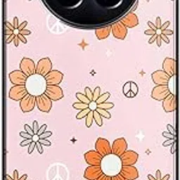 NDCOM for Realme 12x 5G Back Cover/Realme C65 5G Back Cover/Realme 12 5G Back Cover/Realme Narzo 70x 5G Back Cover/Realme Narzo N65 5G Back Cover Retro Aesthetic Flowers Printed Glass Case-image-31