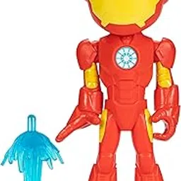 Marvel Hasbro Spidey and His Amazing Friends Supersized Iron Man Action Figure, Preschool Superhero Toy for Kids Ages 3 and Up-picture-40