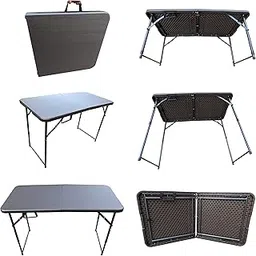 AMAZE Folding Garden Restaurant Food Parlor Ice Cream Parlor Cafeteria Farm House Canteen Catering Home Household Dining Table (Style 15)-picture-34