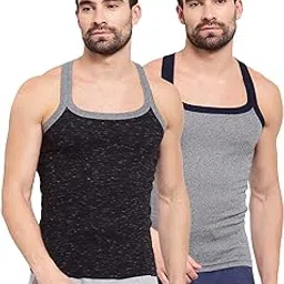 sporto Men's Round Neck Solid Vest, Premium Super Soft Cotton, Ultra Light (Combo Pack)-picture-15