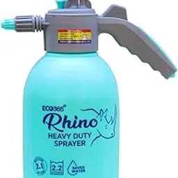 ECO365 Rhino Dual Flow Multipurpose Garden Sprayer 2.2L (Blue) with Adjustable Nozzle for Mist & Jet Flow (Pack of 1) | Strong & Sturdy Pressure Pump Helpful for Gardening, Glass & Car Cleaning-picture-11