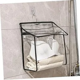 PRILANTA Clear PVC Dust Bag for Handbag – Transparent Wall Closet Organizer with Magnetic Closure, Handbag Protector Storage Pouch, Pack Of 2-picture-36