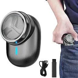 TONGLUO Mini Electric Shavers, Wet/Dry Portable Shaving Machine for Men, USB Fast Charging & Waterproof Lightweight Razor, Travel-Friendly, Gift for Men.-picture-24