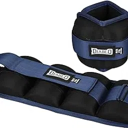 Diablo Wrist/Ankle Weights Pro Quality Adjustable Size Weights on Ankles/Wrist for Walking + Running Or Hands for Strength Training Exercise for Men and Women (6/kg, Navy Blue-Black)-picture-55
