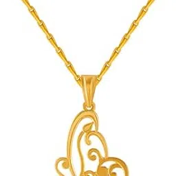 p.c. chandra jewellers 14k (585) Yellow Gold and American Diamond Pendant for Women-picture-22