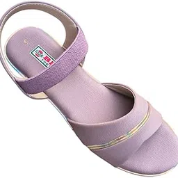 Women's Comfort Platform Sandals, Pink, Elastic Strap, Summer Wedge Heel, Casual Style-image-0