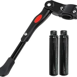 CYBIC Bicycle Side Stand, Adjustable for 22-26 Inch Wheels, Black with Foot Rest, Combo Pack-picture-33