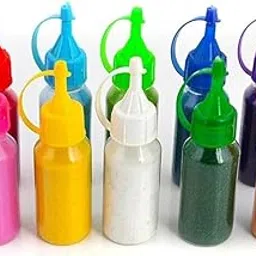 WAAOME (10 Botle Rangoli Color Powder 100 Grams Each) | Rangoli Colour Powder Red,Green,White,Pink,Blue Rang for Diwali, Navratri (WA21)-picture-10