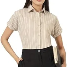 Women's Striped Regular Fit Shirt-image-83
