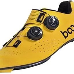 uniqmart UniQMart_ Road Cycling Shoes Bike Bicycle Racing Shoe Quick Lace Sneaker Yellow 44-picture-37
