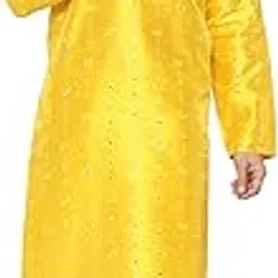 jagdish garments Mens Silky Embroidered Mirror Work Men's Kurta and Pyjama Set-picture-18