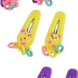 estele Multicolor Metal Simple Hair Tik-tak Clips for Womens/girls (Pack of 6) image 1