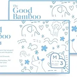 The Good Bamboo Diapers - Medium Size (6-11 Kgs) | Size M| High absorbancy, Quick Dry, Organic Bamboo Diapers | Tape Style - 64 Diapers-picture-42